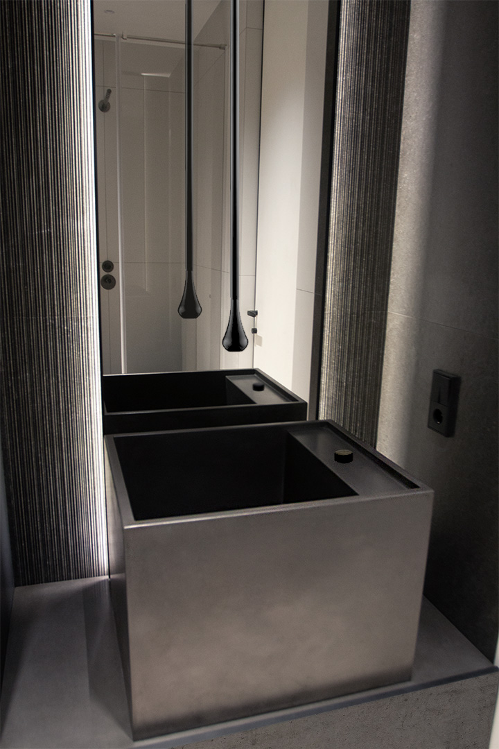 Раковина из бетона. Заглавная